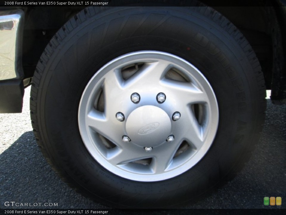 2008 Ford E Series Van E350 Super Duty XLT 15 Passenger Wheel and Tire Photo #78188502