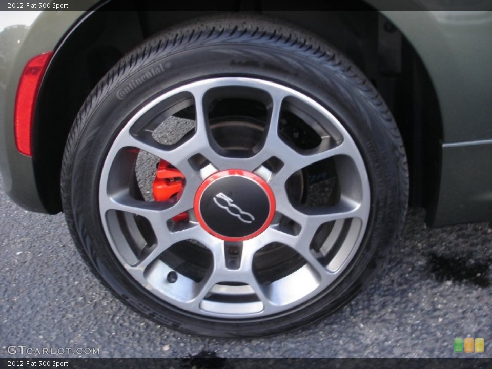 2012 Fiat 500 Sport Wheel and Tire Photo #78190416