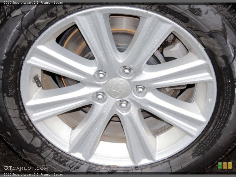 2010 Subaru Legacy 2.5i Premium Sedan Wheel and Tire Photo #78205393