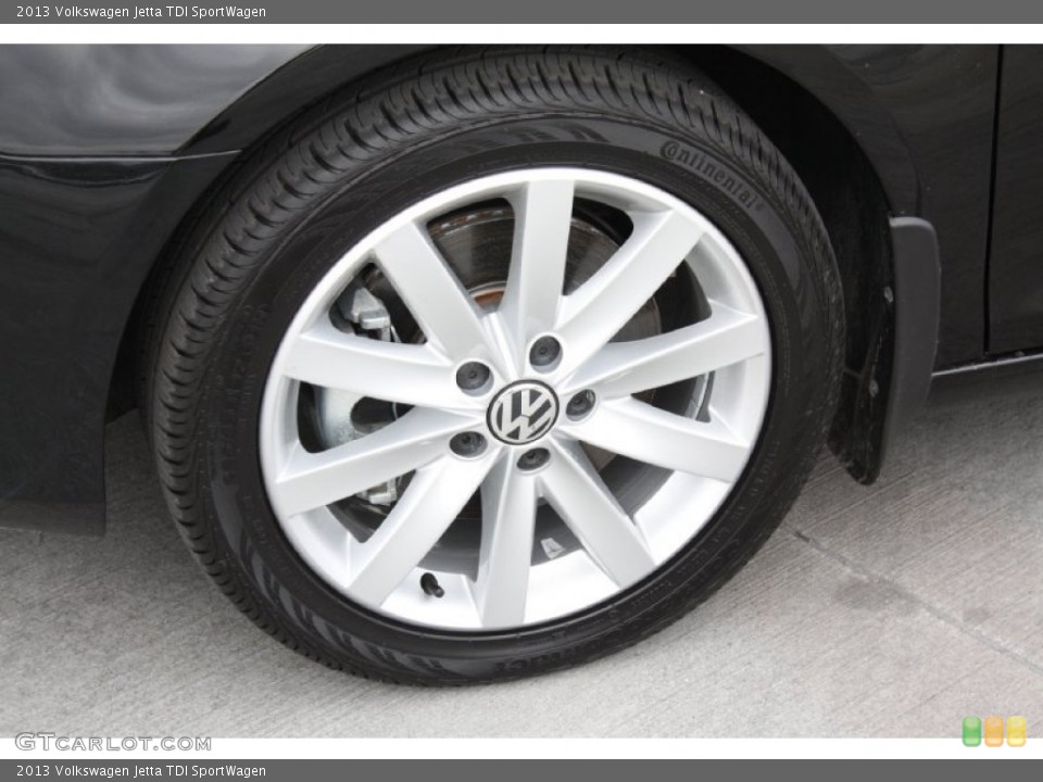 2013 Volkswagen Jetta TDI SportWagen Wheel and Tire Photo #78209370