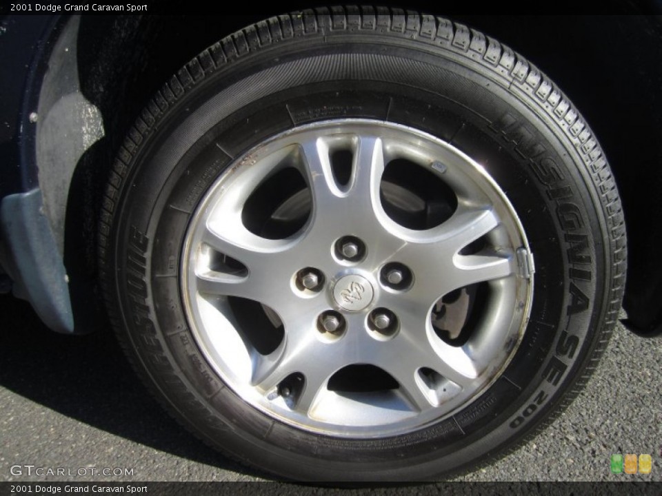2001 Dodge Grand Caravan Sport Wheel and Tire Photo #78212388