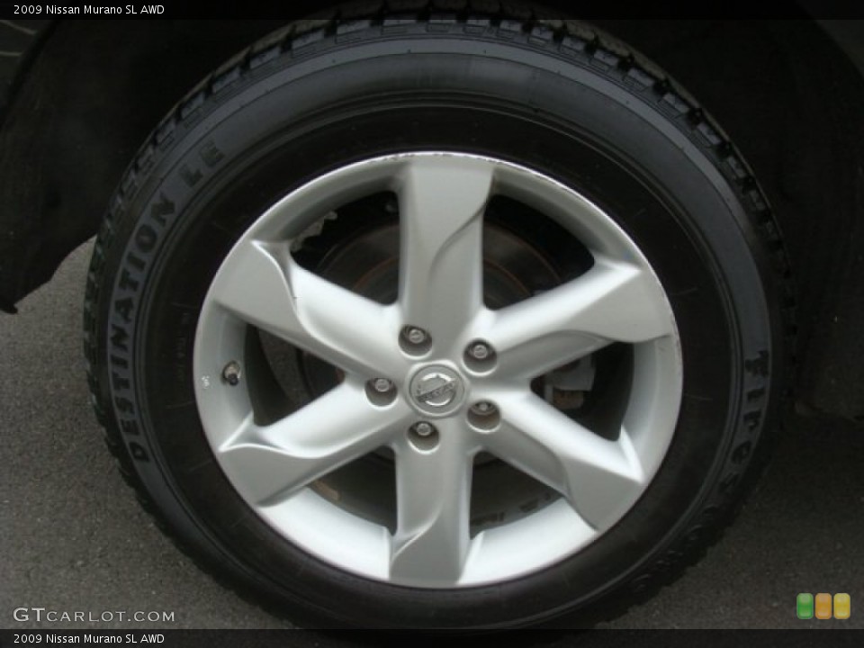 2009 Nissan Murano SL AWD Wheel and Tire Photo #78214986