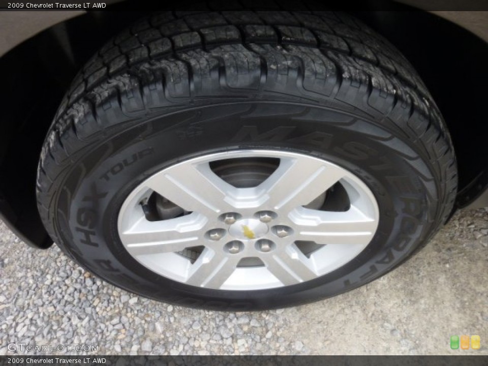 2009 Chevrolet Traverse LT AWD Wheel and Tire Photo #78219059