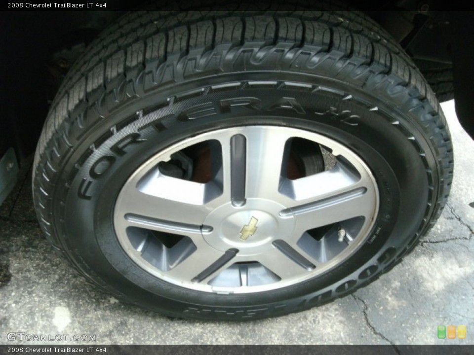 2008 Chevrolet TrailBlazer LT 4x4 Wheel and Tire Photo #78220044