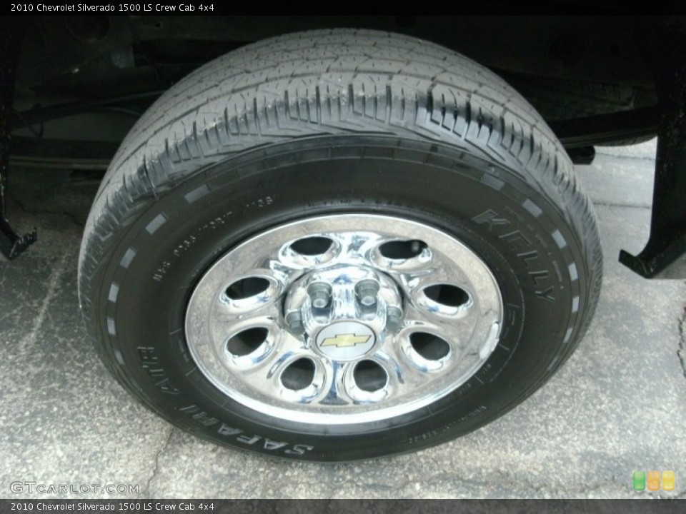 2010 Chevrolet Silverado 1500 LS Crew Cab 4x4 Wheel and Tire Photo #78221680