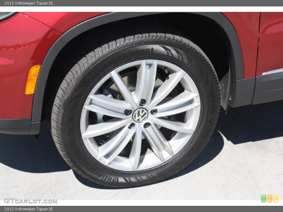 2013 Volkswagen Tiguan SE Wheel and Tire Photo #78227368