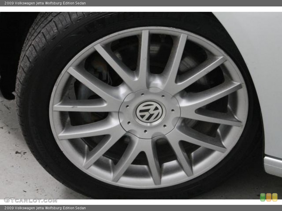 2009 Volkswagen Jetta Wolfsburg Edition Sedan Wheel and Tire Photo #78227476