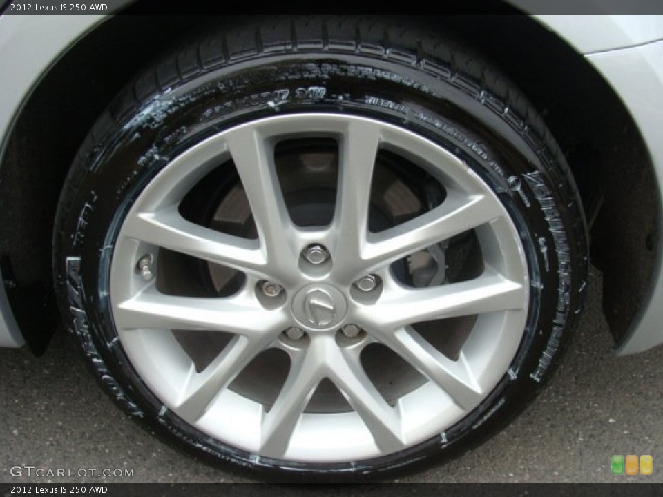 2012 Lexus IS 250 AWD Wheel and Tire Photo #78234145
