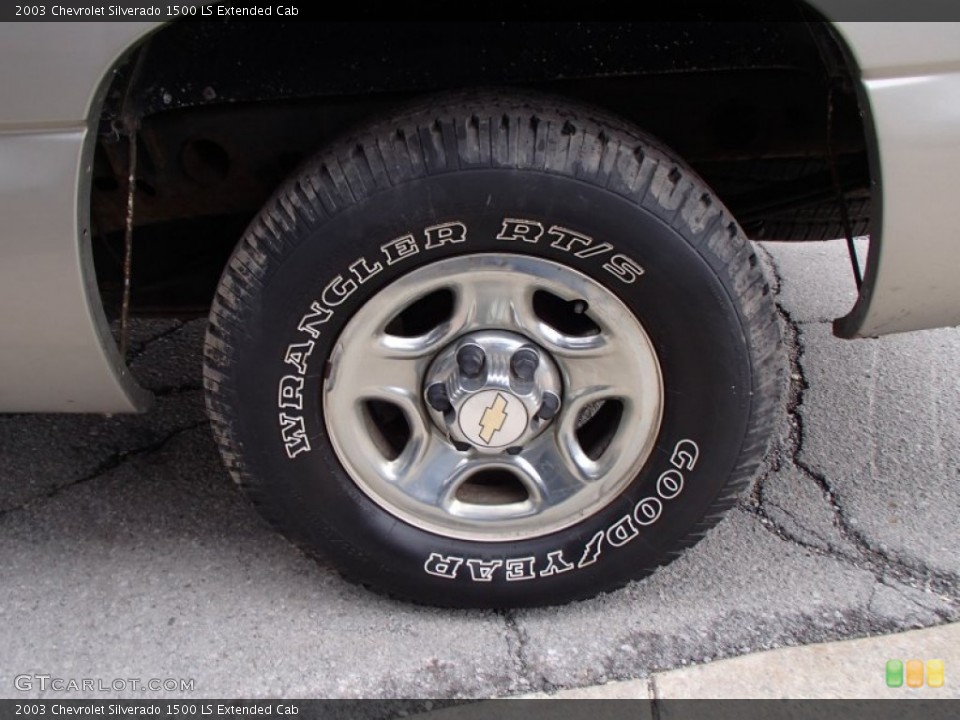 2003 Chevrolet Silverado 1500 LS Extended Cab Wheel and Tire Photo #78235201
