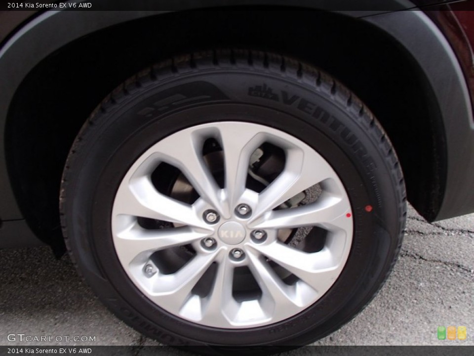 2014 Kia Sorento EX V6 AWD Wheel and Tire Photo #78238895