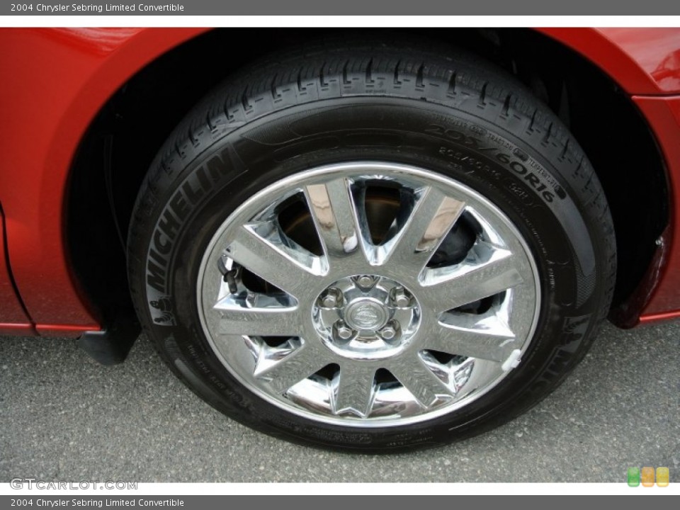 2004 Chrysler Sebring Limited Convertible Wheel and Tire Photo #78245140