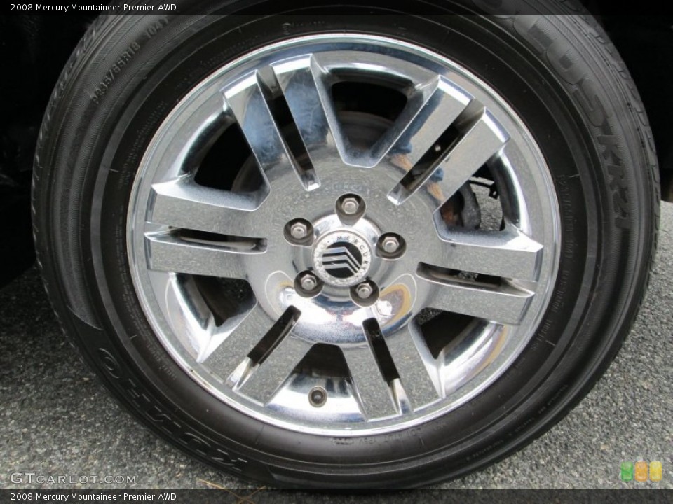2008 Mercury Mountaineer Premier AWD Wheel and Tire Photo #78245743