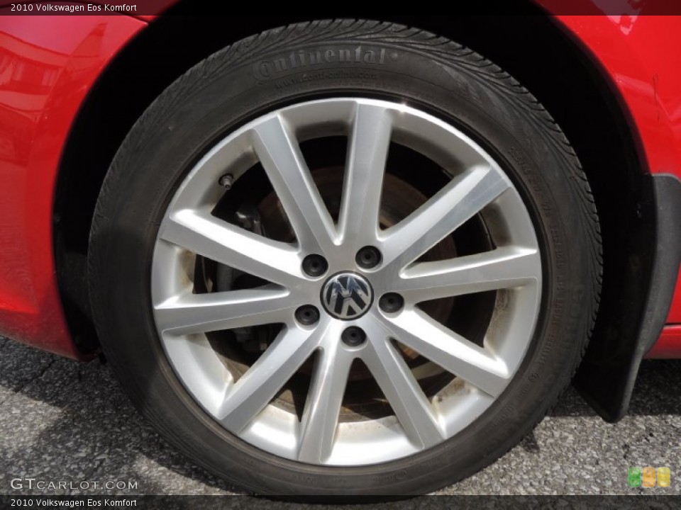 2010 Volkswagen Eos Komfort Wheel and Tire Photo #78246526