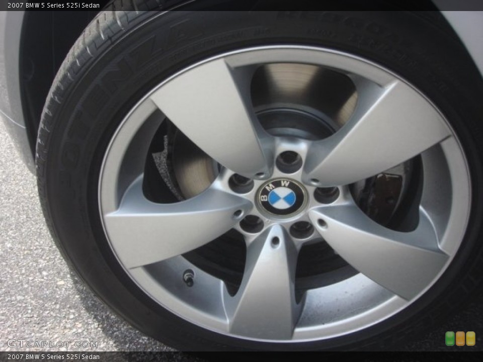 2007 BMW 5 Series 525i Sedan Wheel and Tire Photo #78269284