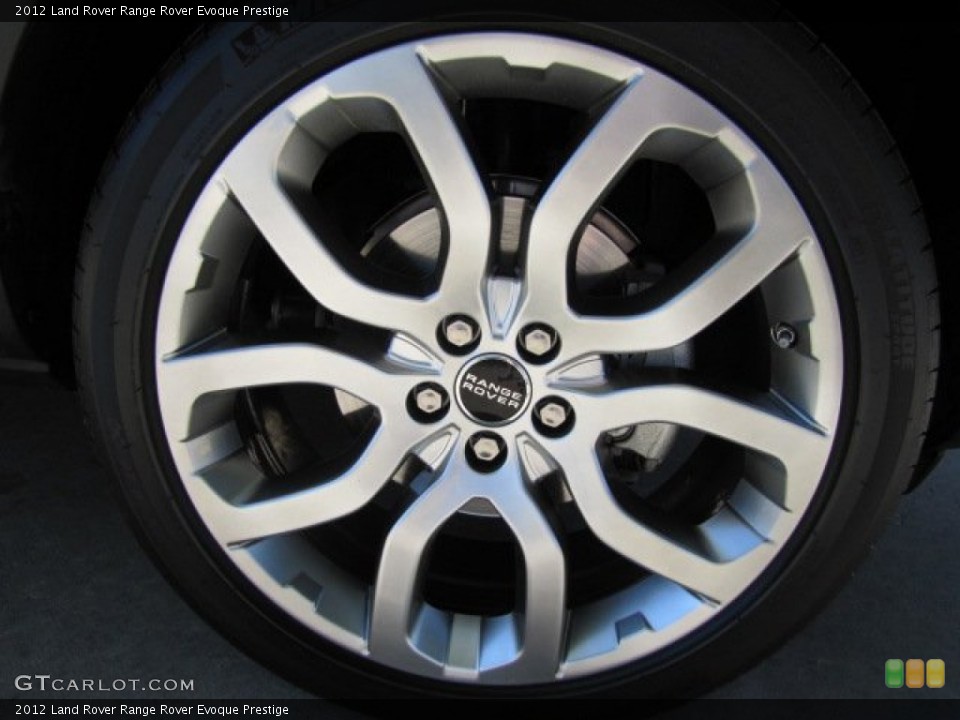 2012 Land Rover Range Rover Evoque Prestige Wheel and Tire Photo #78287356