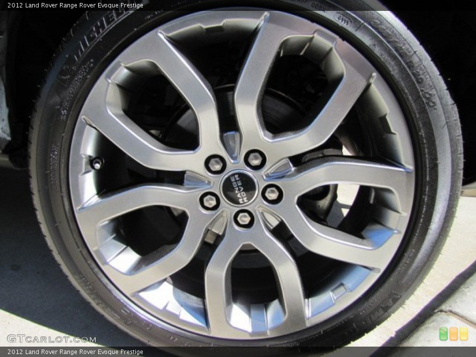 2012 Land Rover Range Rover Evoque Prestige Wheel and Tire Photo #78287401