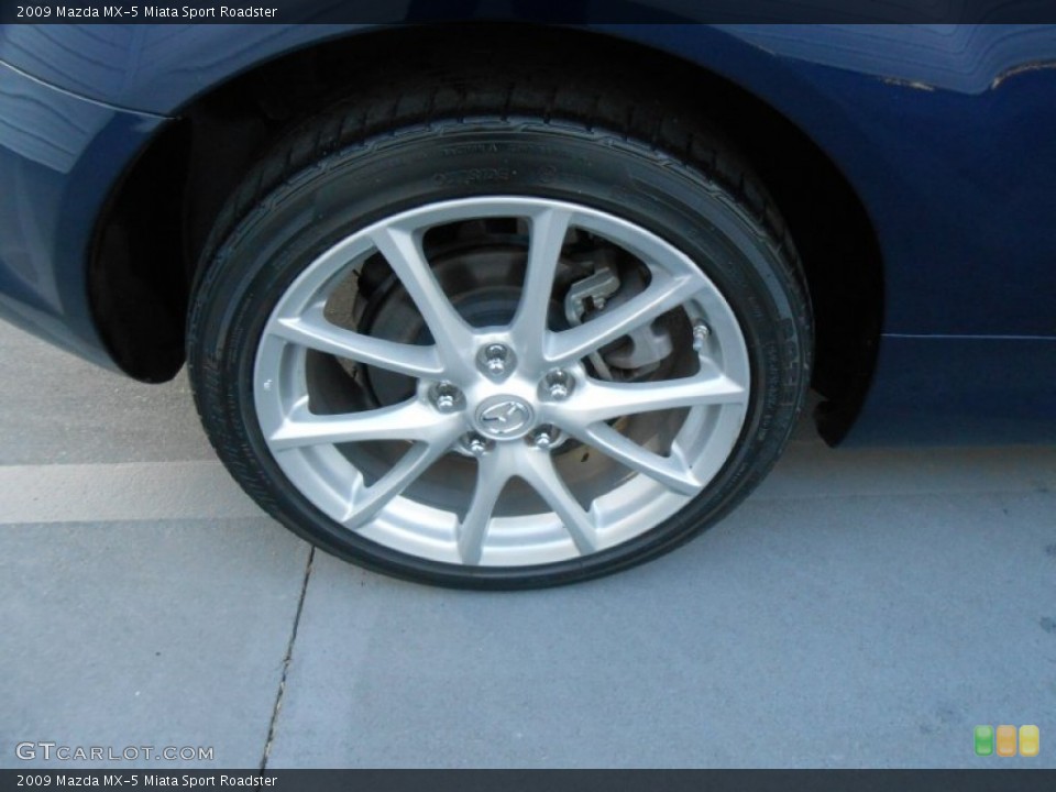 2009 Mazda MX-5 Miata Sport Roadster Wheel and Tire Photo #78295354