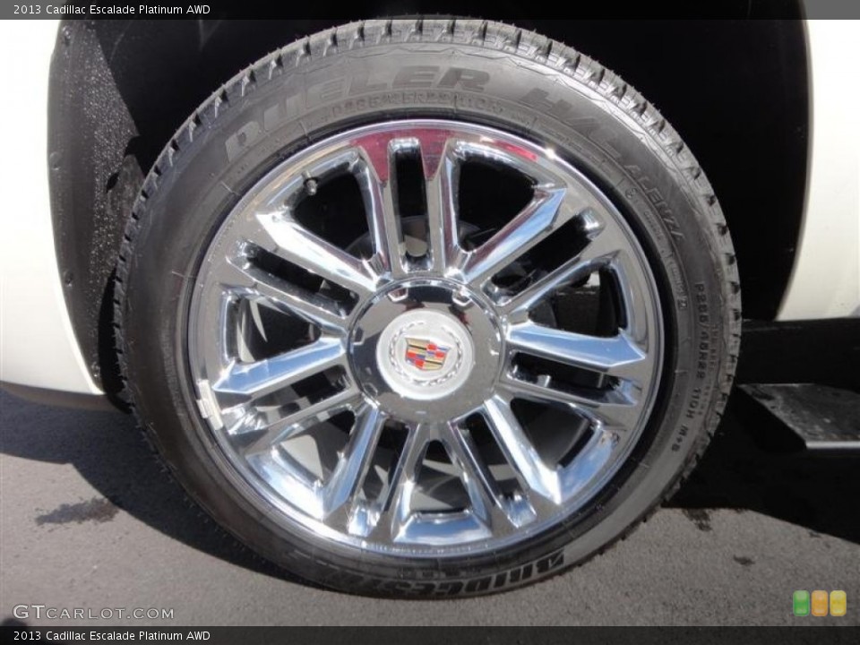 2013 Cadillac Escalade Platinum AWD Wheel and Tire Photo #78298660