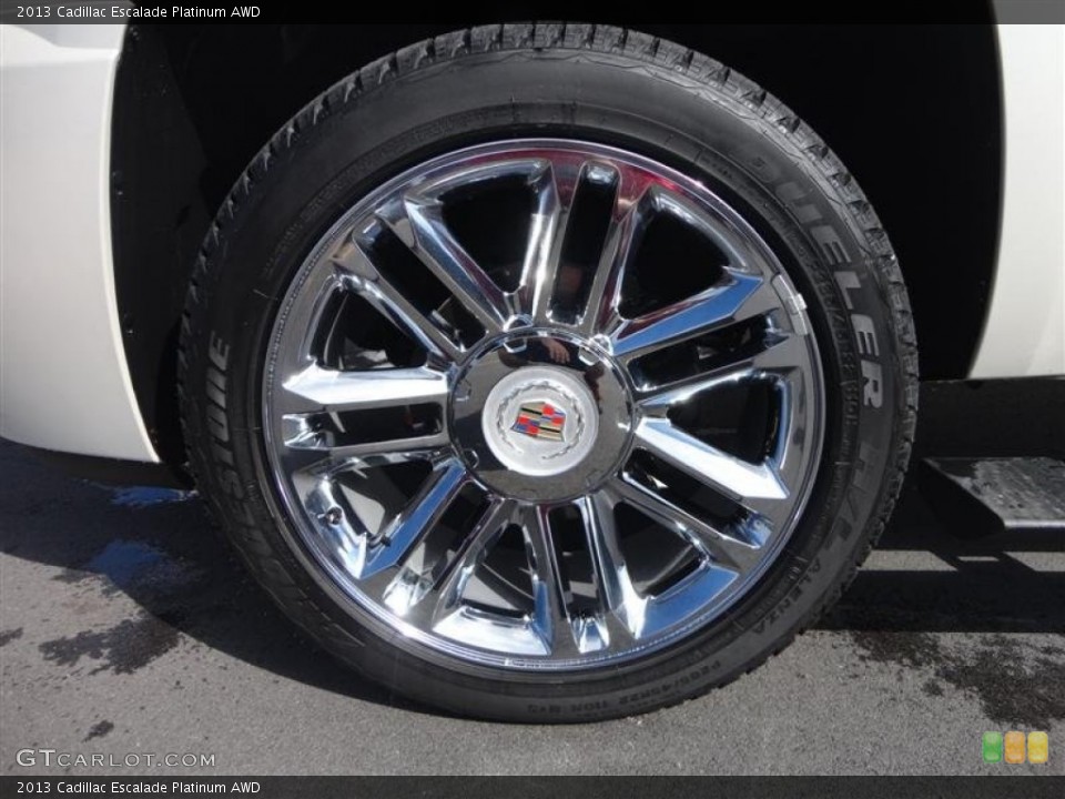 2013 Cadillac Escalade Platinum AWD Wheel and Tire Photo #78298963