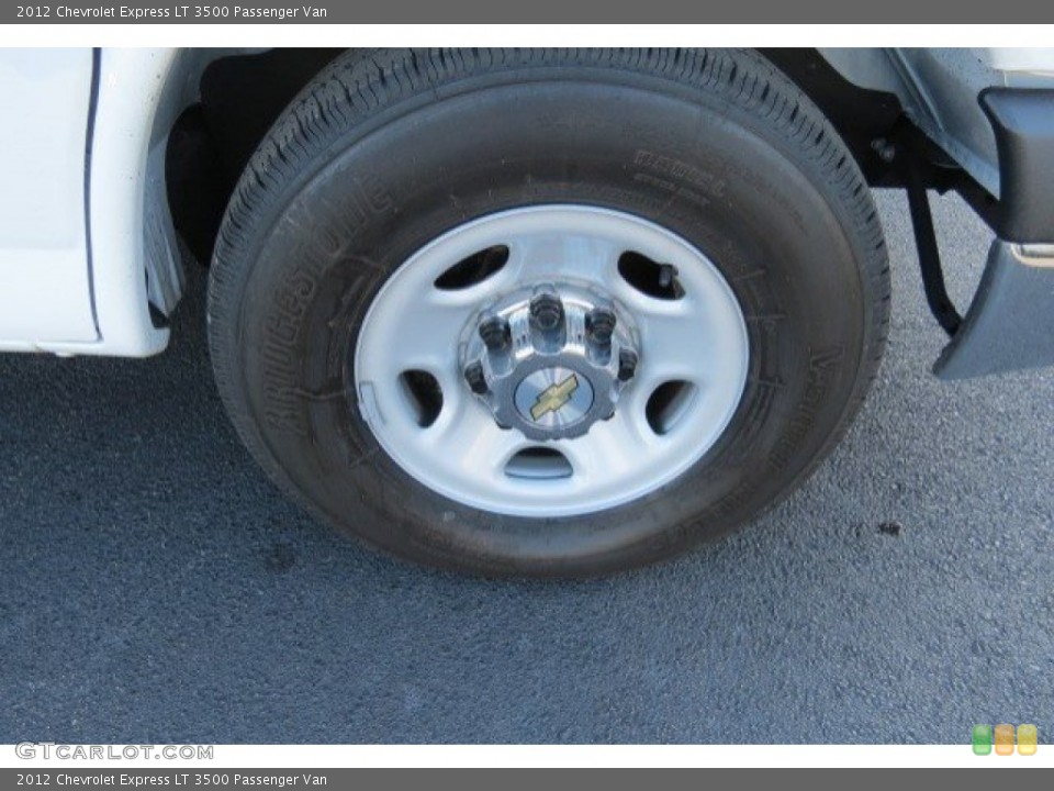 2012 Chevrolet Express LT 3500 Passenger Van Wheel and Tire Photo #78303045