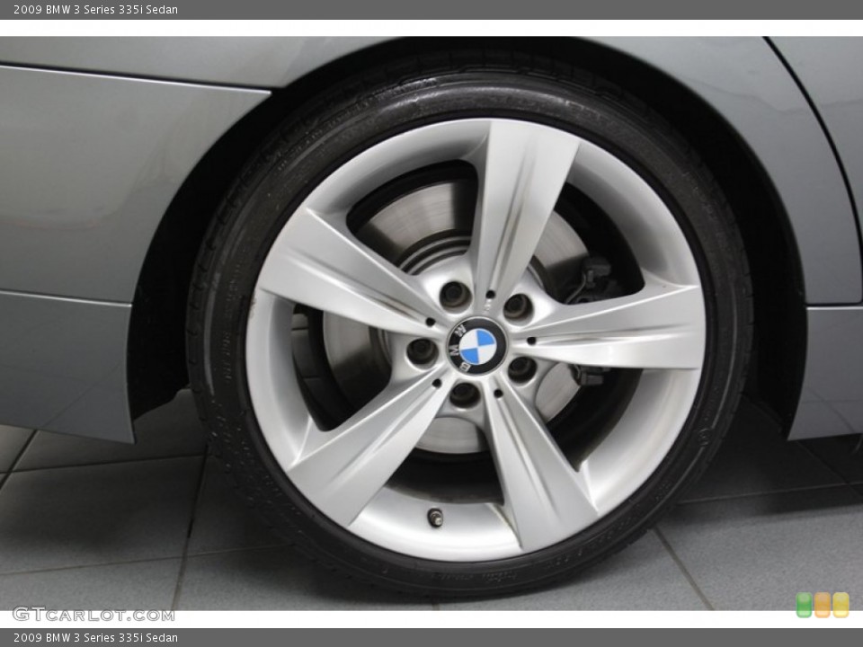2009 BMW 3 Series 335i Sedan Wheel and Tire Photo #78308022