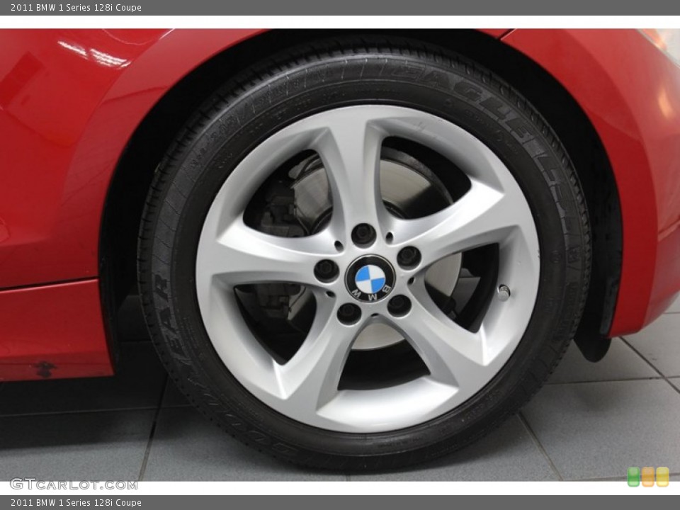 2011 BMW 1 Series 128i Coupe Wheel and Tire Photo #78314065