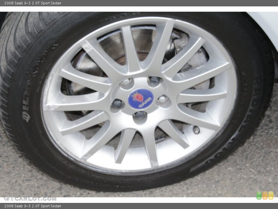 2008 Saab 9-3 2.0T Sport Sedan Wheel and Tire Photo #78323122