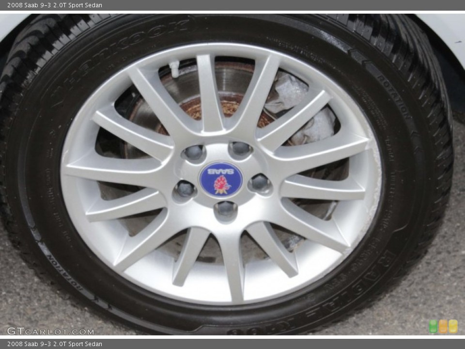 2008 Saab 9-3 2.0T Sport Sedan Wheel and Tire Photo #78323174