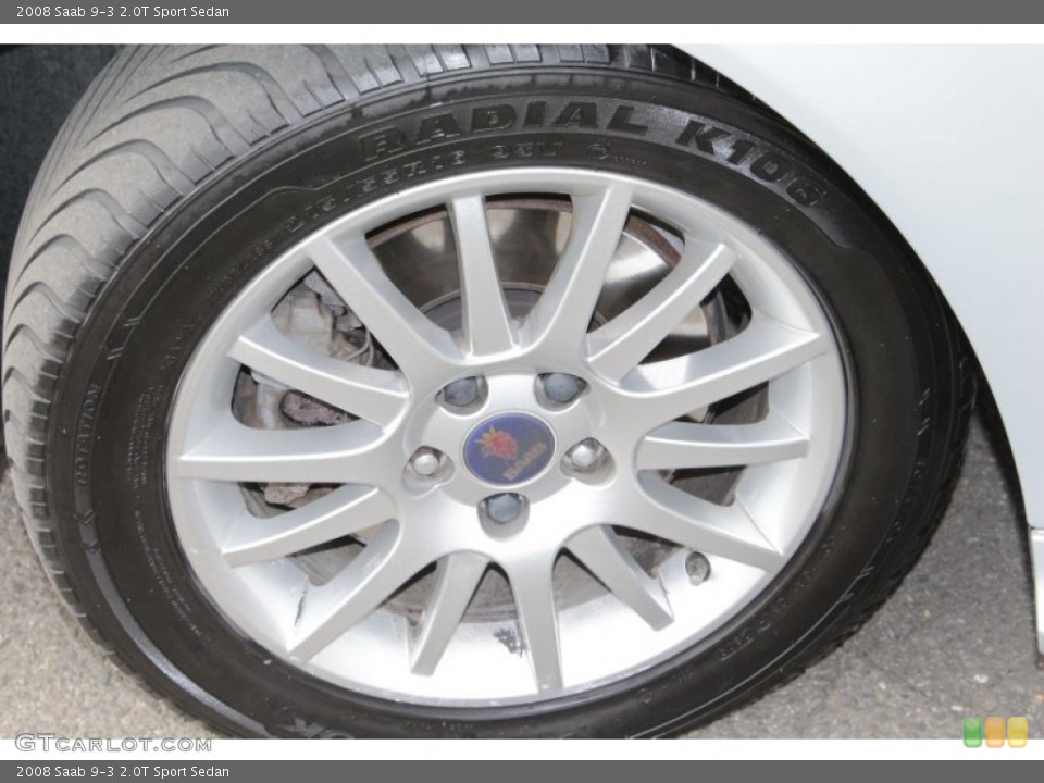 2008 Saab 9-3 2.0T Sport Sedan Wheel and Tire Photo #78323197