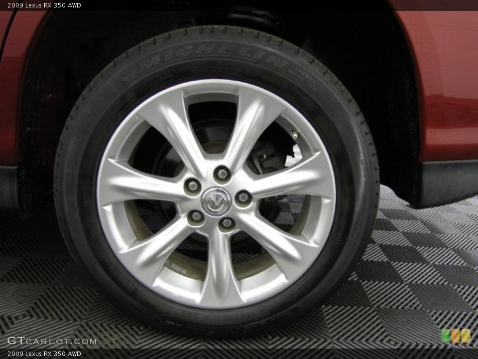 2009 Lexus RX 350 AWD Wheel and Tire Photo #78323496