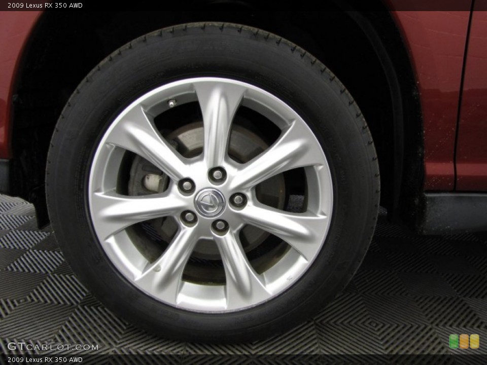 2009 Lexus RX 350 AWD Wheel and Tire Photo #78323508
