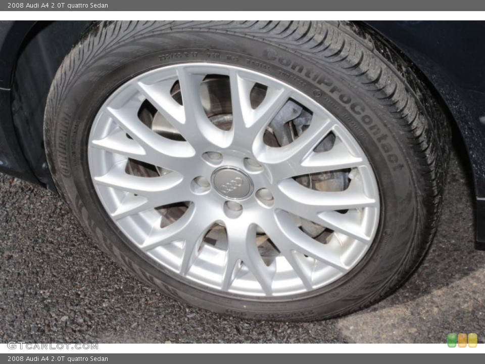 2008 Audi A4 2.0T quattro Sedan Wheel and Tire Photo #78323772