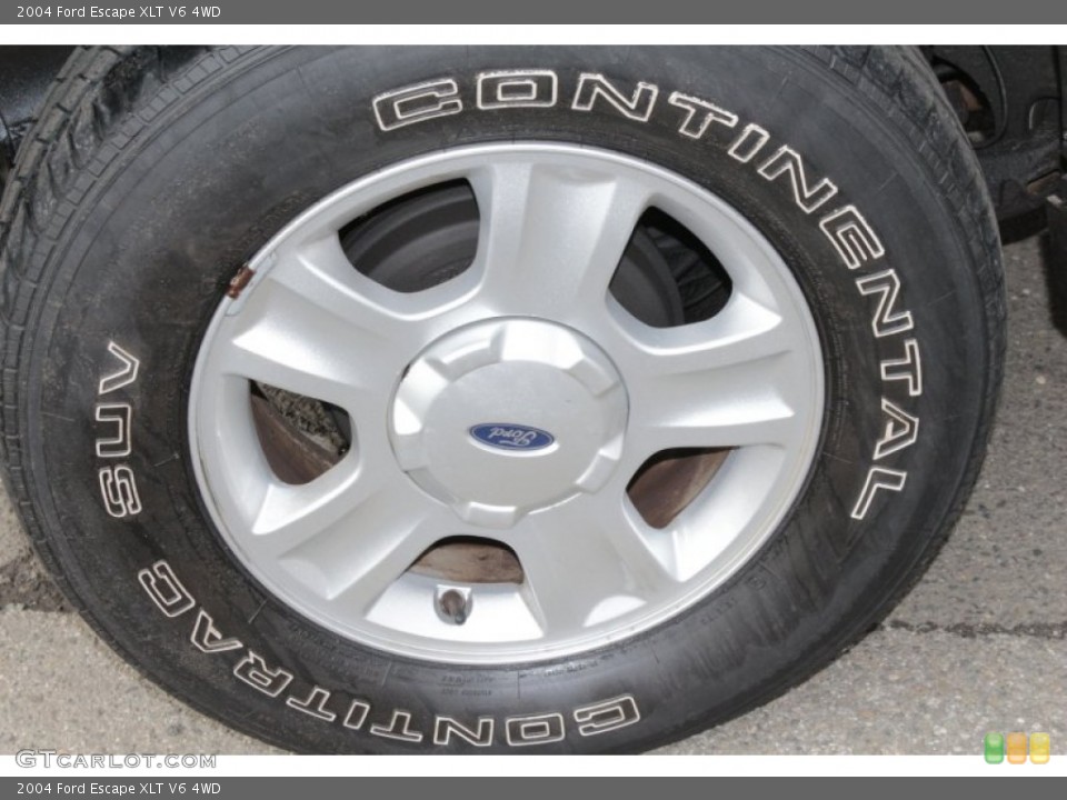 2004 Ford Escape XLT V6 4WD Wheel and Tire Photo #78324402