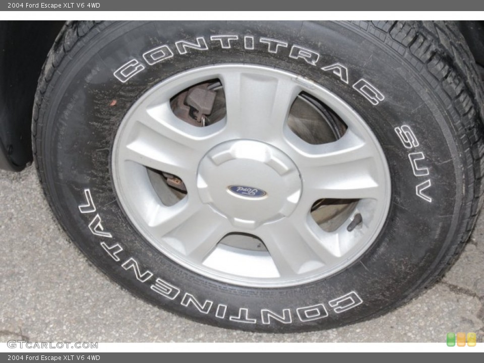 2004 Ford Escape XLT V6 4WD Wheel and Tire Photo #78324615