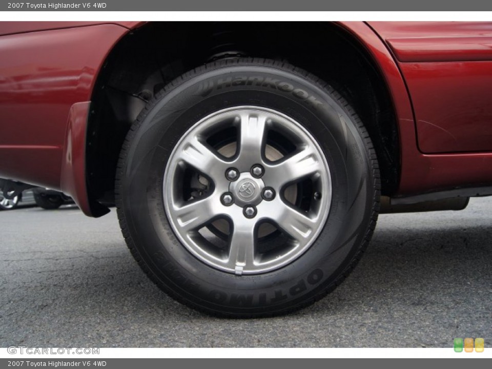 2007 Toyota Highlander V6 4WD Wheel and Tire Photo #78349638