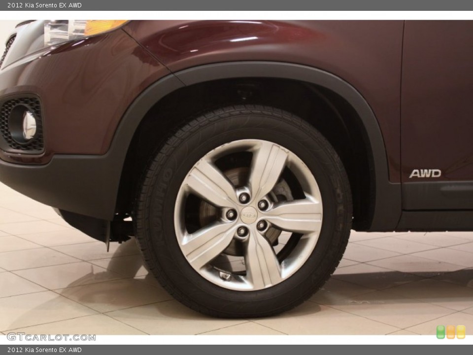 2012 Kia Sorento EX AWD Wheel and Tire Photo #78351006