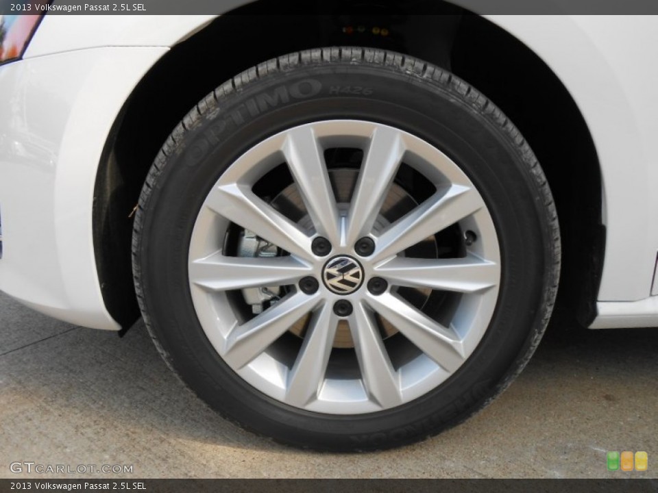 2013 Volkswagen Passat 2.5L SEL Wheel and Tire Photo #78362886