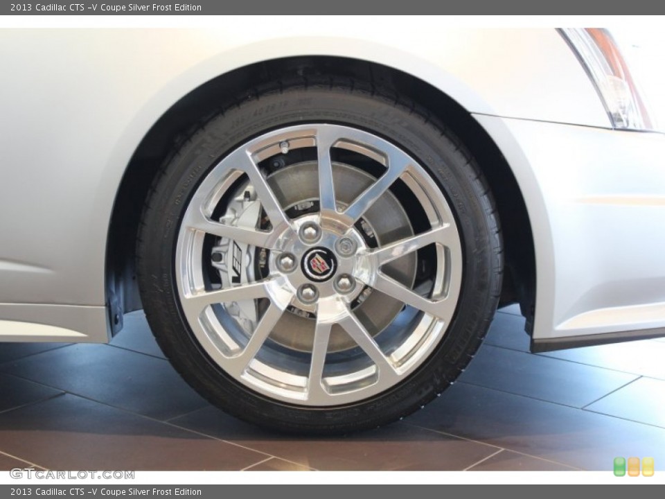 2013 Cadillac CTS -V Coupe Silver Frost Edition Wheel and Tire Photo #78369535