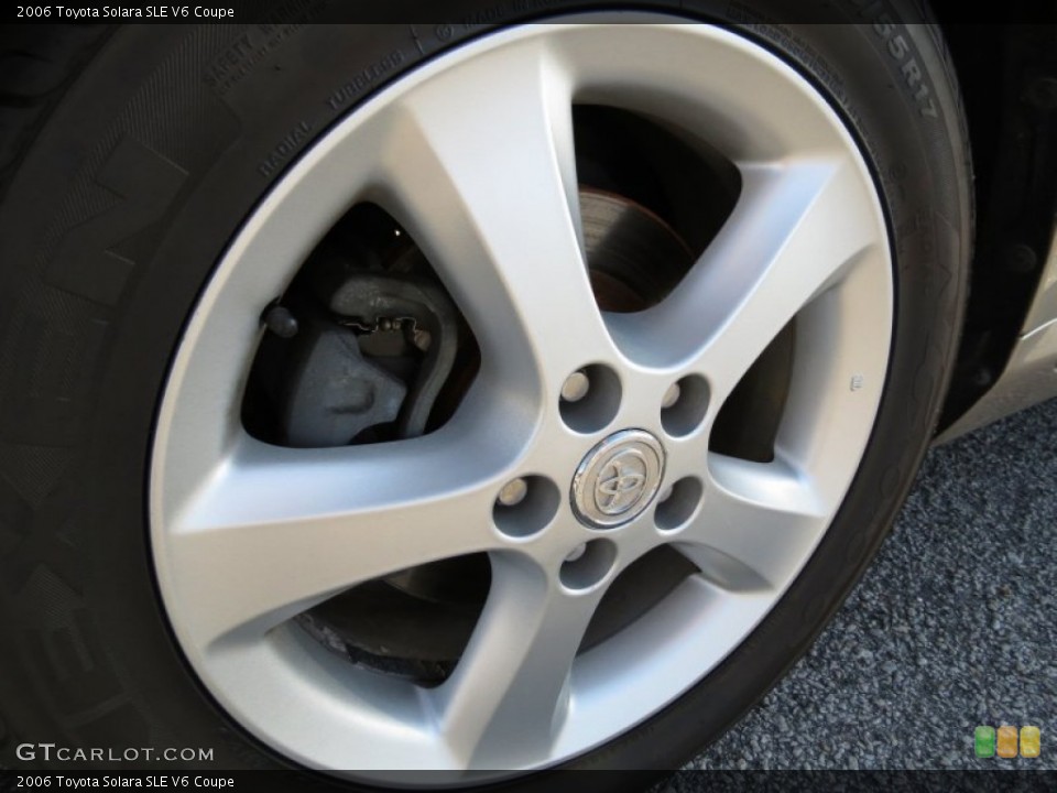 2006 Toyota Solara SLE V6 Coupe Wheel and Tire Photo #78370638
