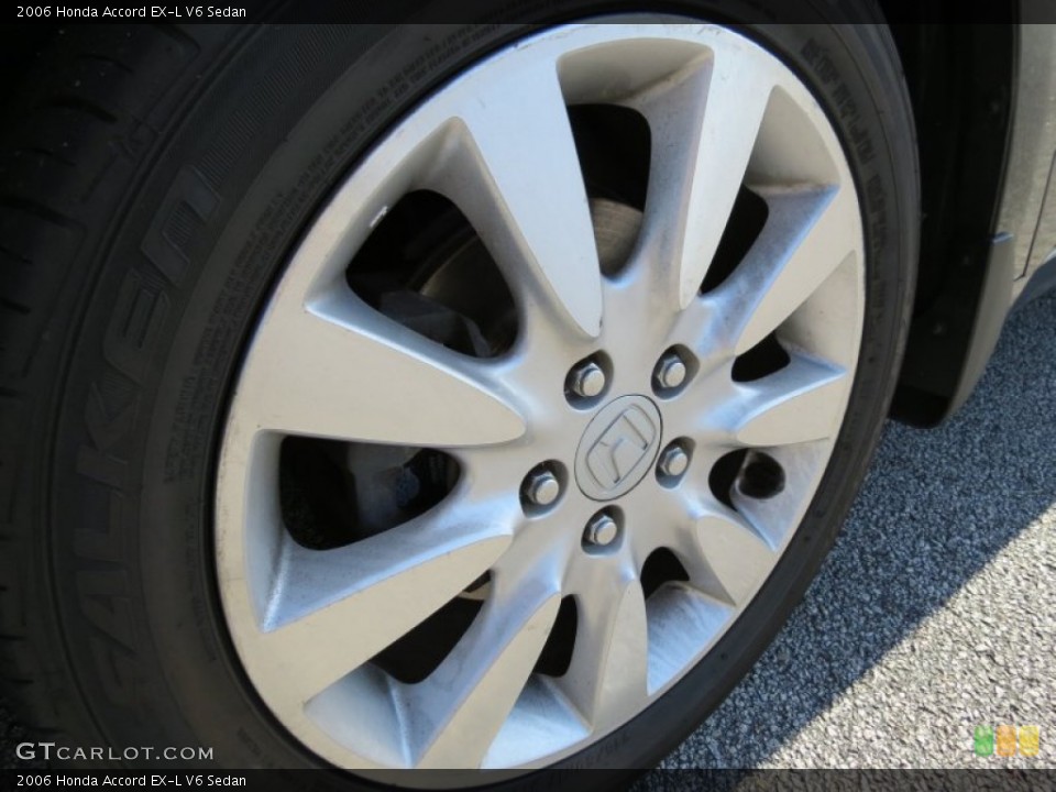 2006 Honda Accord EX-L V6 Sedan Wheel and Tire Photo #78371442