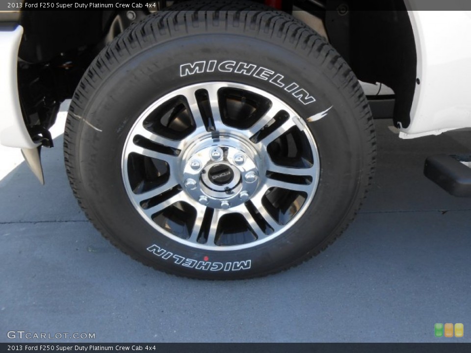 2013 Ford F250 Super Duty Platinum Crew Cab 4x4 Wheel and Tire Photo #78376737