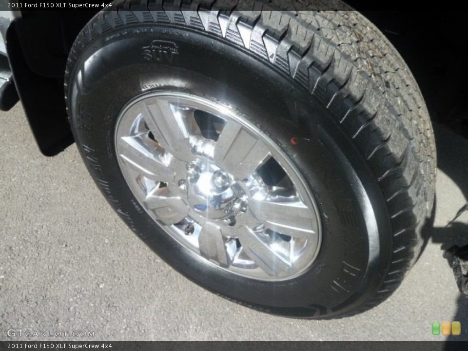 2011 Ford F150 XLT SuperCrew 4x4 Wheel and Tire Photo #78383768