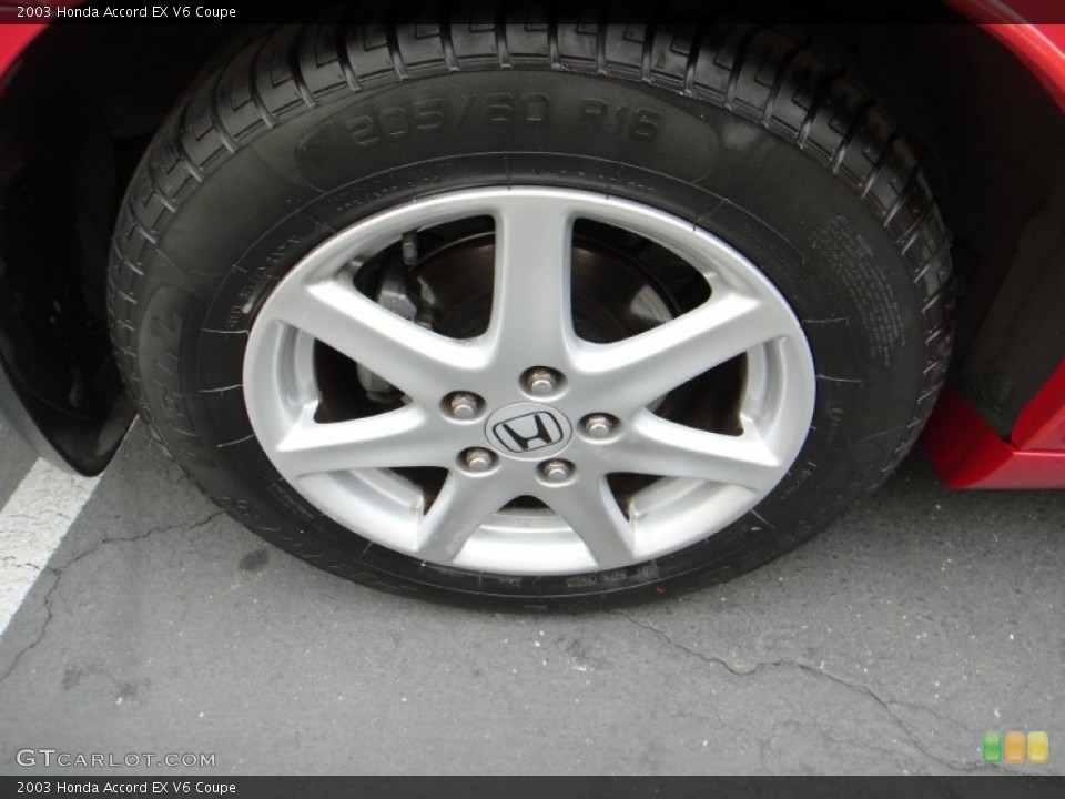 2003 Honda Accord EX V6 Coupe Wheel and Tire Photo #78385464