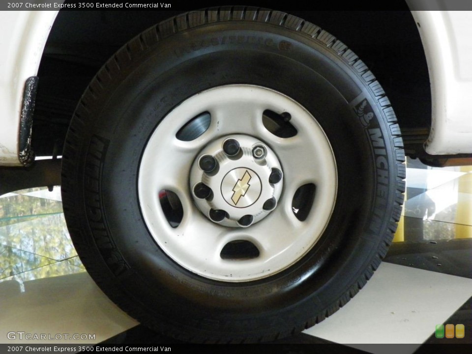 2007 Chevrolet Express 3500 Extended Commercial Van Wheel and Tire Photo #78385465