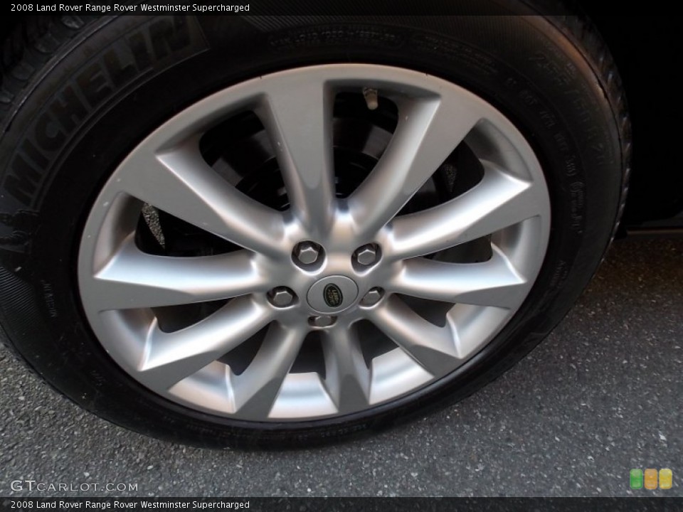 2008 Land Rover Range Rover Westminster Supercharged Wheel and Tire Photo #78405084