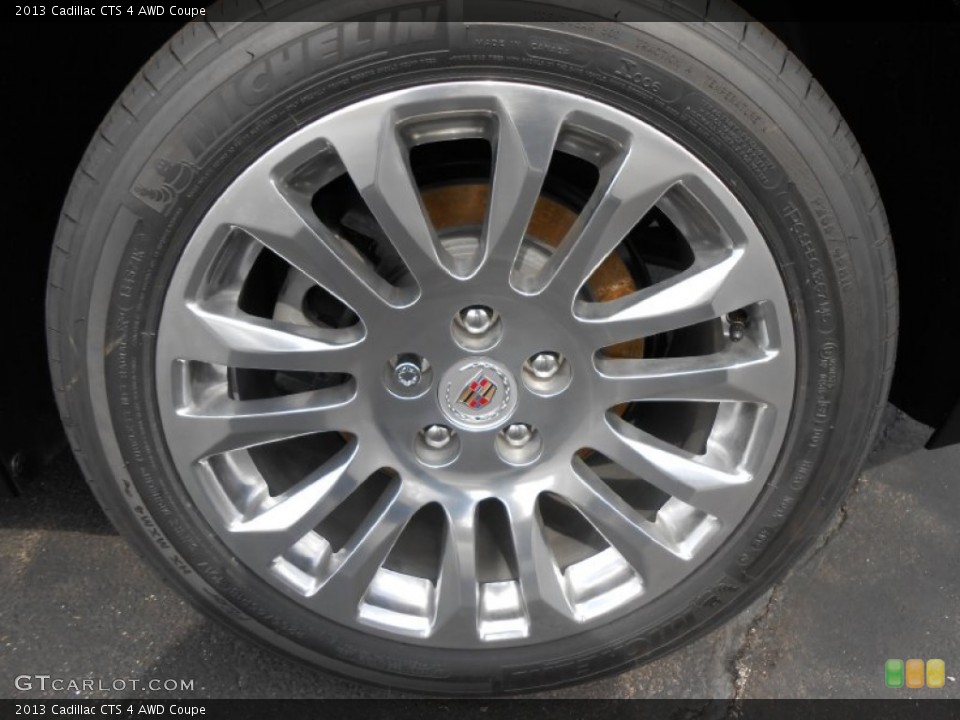 2013 Cadillac CTS 4 AWD Coupe Wheel and Tire Photo #78406676