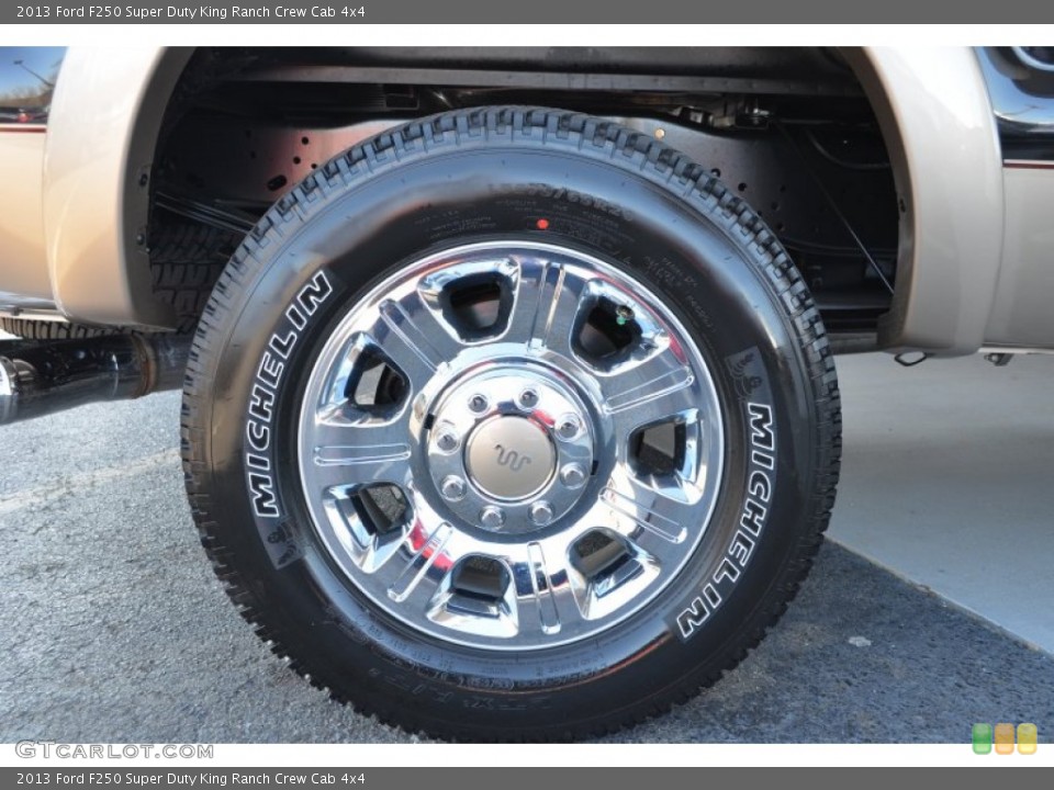 2013 Ford F250 Super Duty King Ranch Crew Cab 4x4 Wheel and Tire Photo #78414119
