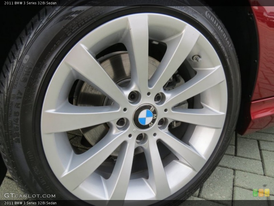2011 BMW 3 Series 328i Sedan Wheel and Tire Photo #78425100