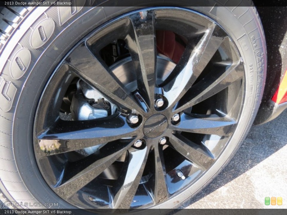 2013 Dodge Avenger SXT V6 Blacktop Wheel and Tire Photo #78432408