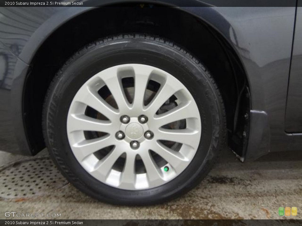 2010 Subaru Impreza 2.5i Premium Sedan Wheel and Tire Photo #78444914
